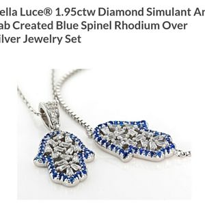 Necklace and adjustable bracelet set.